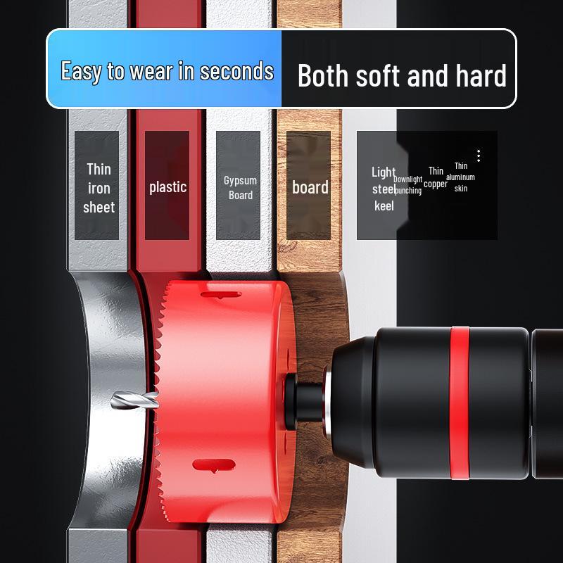 Bimetall-Lochsägebohrer für Holz, Gipskarton, PVC und Eisen