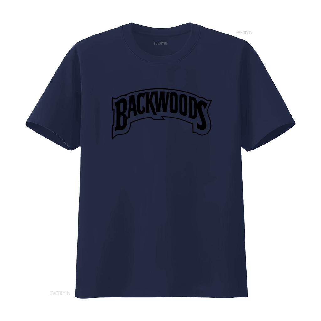 BACKWOODS T Shirt Vintage Washed Fashion Top For Everyday Wear Streetwear Graphic Stretched Casual Versatile Comfortable