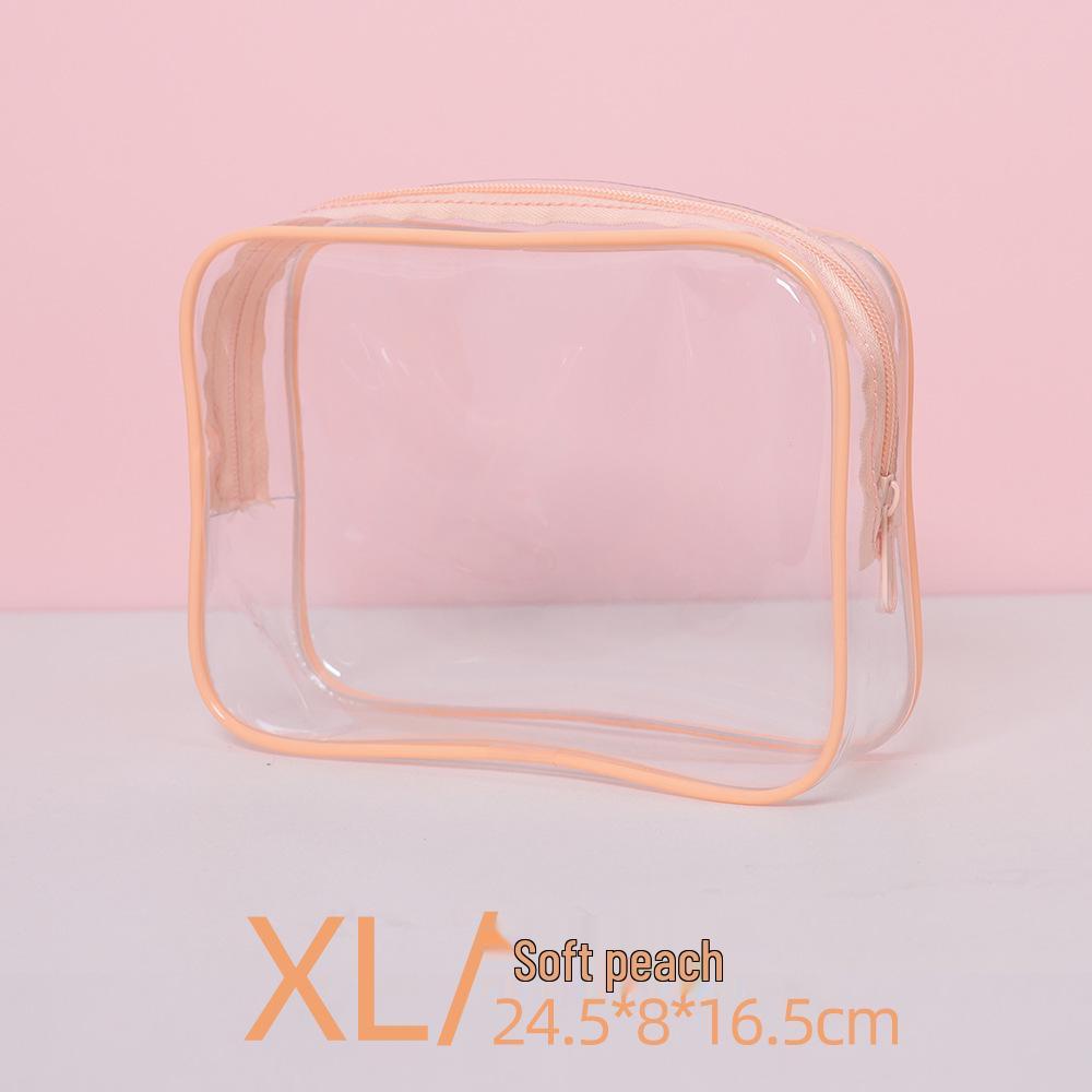Transparent PVC Waterproof Makeup and Toiletries Bag - Personalized Logo Option, Multi-Functional Travel Storage