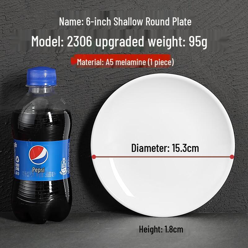 Commercial Melamine Round Serving Plate