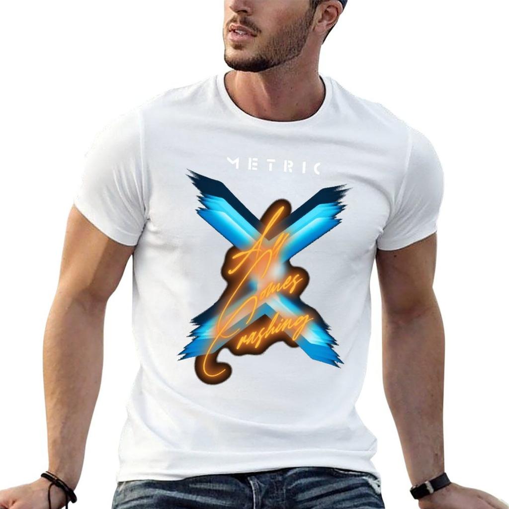 METRIC BAND TShirt mens graphic t shirts man t shirts cotton TShirt