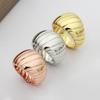 Three-color ring  and spring pattern Non-hazardous non-allergenic suitable for daily wearTexture Full of Wealth and Good Luck Daily Wear