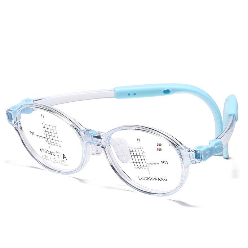 Eco-friendly Ultra-light Kids' Myopia Control Silicone Glasses Frame, Drop-resistant and Comfortable