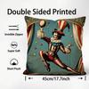 Carnival Circus Fashion Cushion Cover Plush Fabric Soft DoubleSided Printed Sofa Warm Winter Home Child Gift Pillow Case