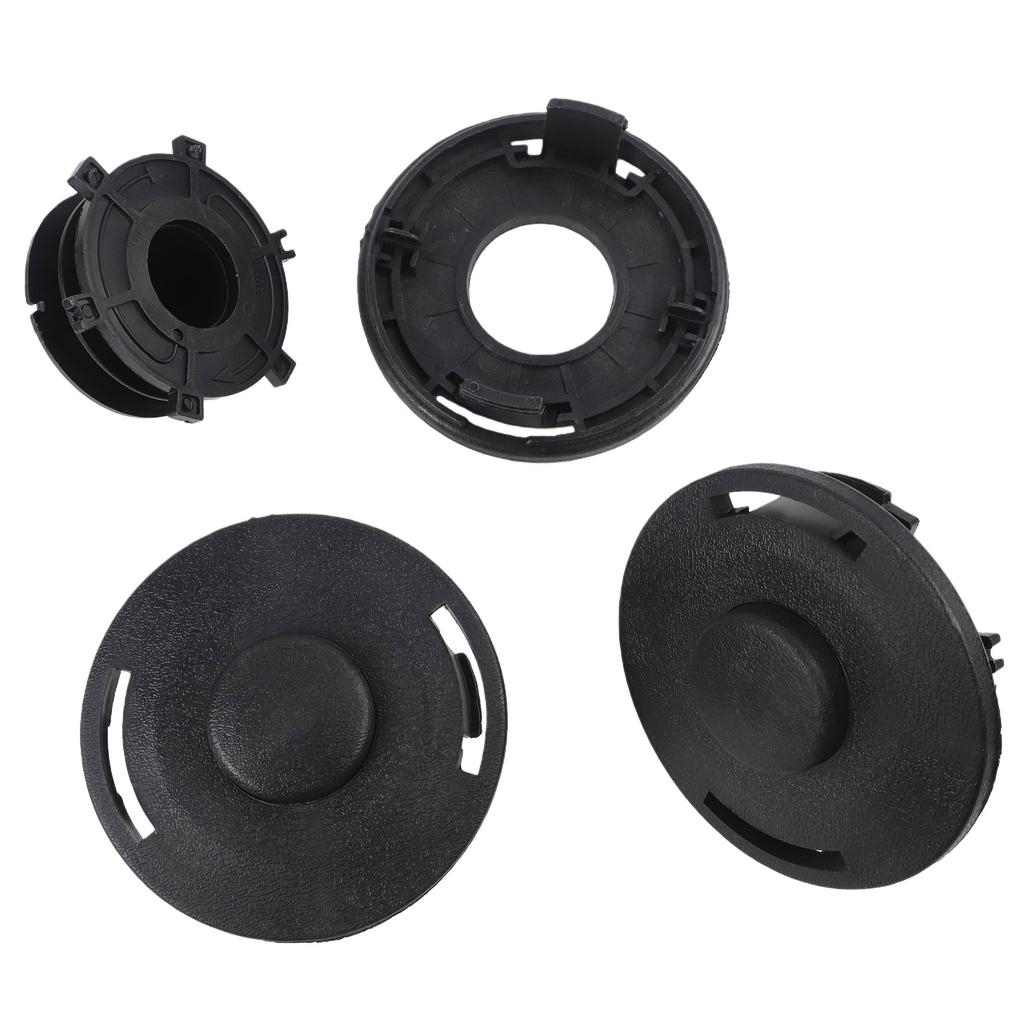 6 Piece Spool Set Bump Feed Trimmer Head Spool Cover Cap