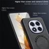 WANLONFENG YBP Series For Xiaomi Redmi Note 14 Pro 4G Magnetic Case with Tempered Glass Film PU+TPU Phone Cover Large Cutout