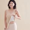 De Rong Thermal Underwear Women's Style Square Neck Seamless with Chest Cushion No Need To Wear Bra with Plush Thick Vest Base Shirt