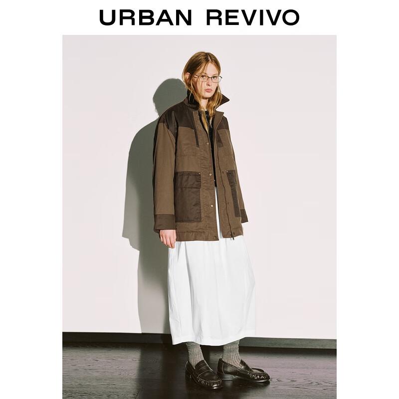 UR2025 Women's Casual Color-Block Padded Jacket