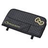 SEIWA Car Backseat Hello Kitty Big Rear Tray Wide Storage Drink Can Be Used Closed Table, B&G KT560, Black, Fabric, Multifunctional, Hooks, Pocket,
