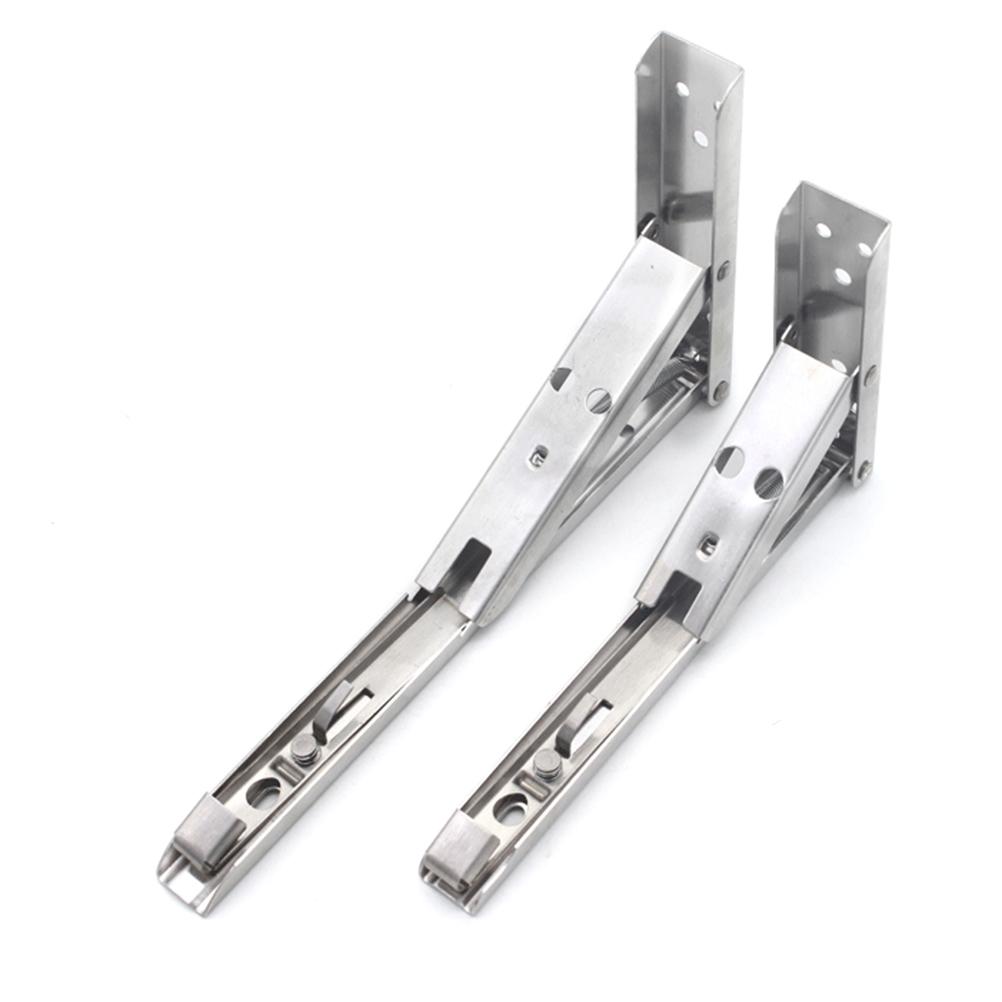 Dreieckiger Klappregalwinkel aus Edelstahl, Wandmontage