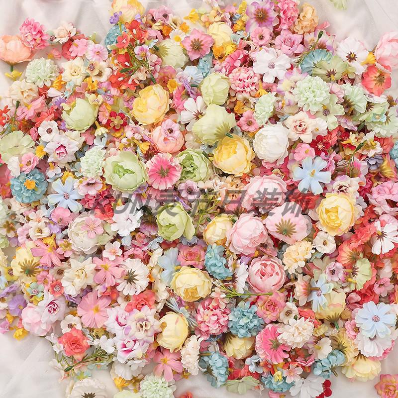 Simulated Small Flower Silk Mixed Material Pack for Handmade Wedding Wreath or Headwear.