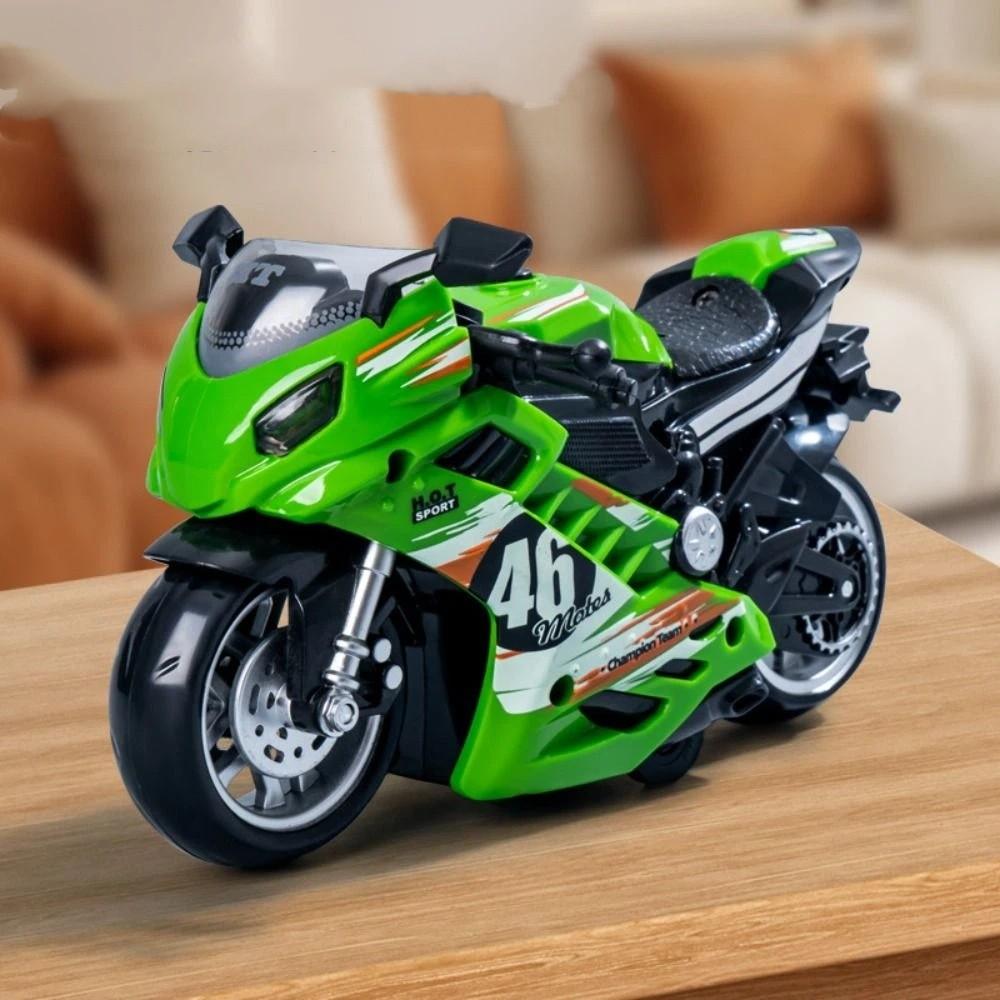 Racing Car Model Motorcycle Racing Toy Music Mini Motorcycles Music Toy  Educational