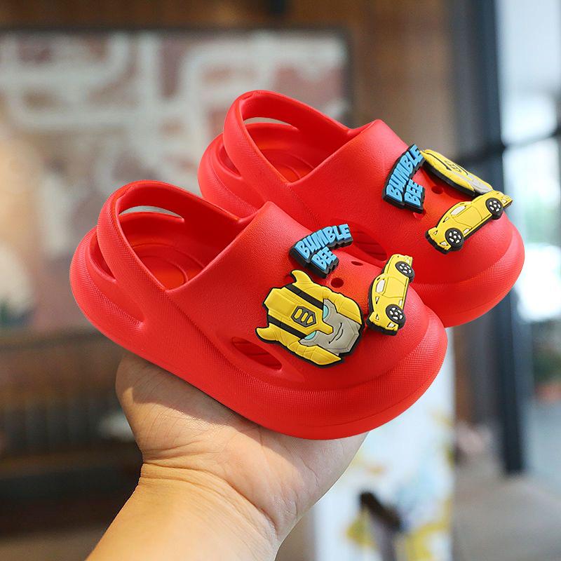 

Мультяшная панда допамин детские дырочки обувь ЭВА легкая подошва нескользящие мальчики классные сандалии тапочки 170 yards inner length 16.5CM