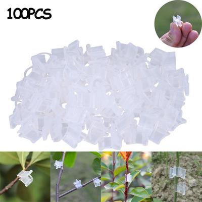 100PCS Plastic Seeding Grafting Clip Grafting Tools Vine Fixing Clips New Grafting Clamp