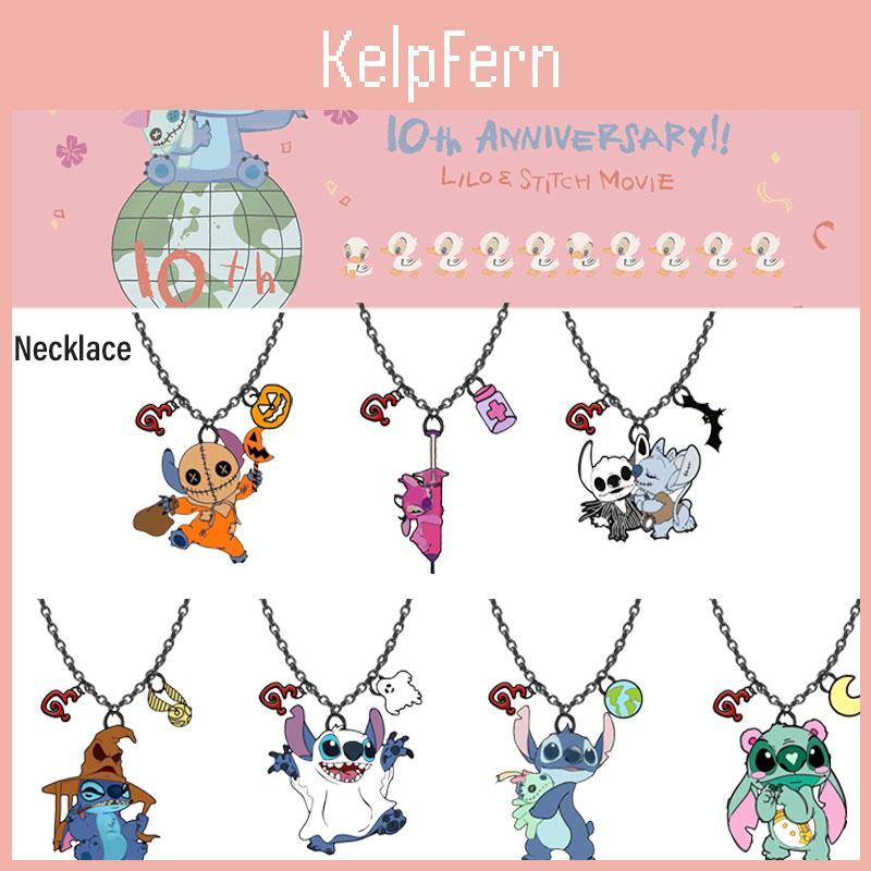 Cute Cartoon Character Stitch Necklace For Halloween Anime Pendant