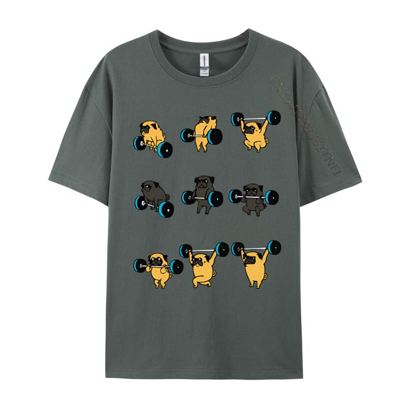 2024 New T Shirt Lifting Pugs Vintage Tshirt Unisex Cotton Tshirts Anime Printed Tee Shirts Oversized T Shirt Unisex