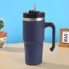 20oz/30oz Stainless Steel Thermos Mug With Straw Car Insulated Cup Tumbler for Outdoor Sports Keeps Cold and Heat Thermal Mug