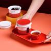 Red Rhyme Ceramic Tea Set