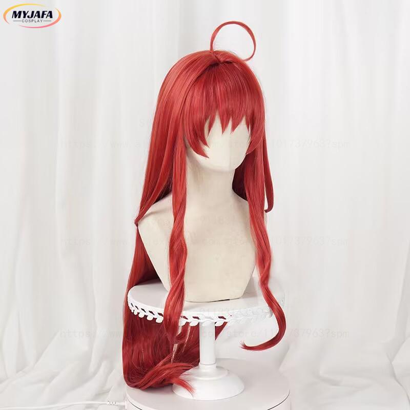 Parrucca Cosplay Anime Nakano Itsuki Rossa Lunga 80cm per Costumi da Donna Parrucche Cosplay Anime Capelli Sintetici Resistenti al Calore + Cuffia per Parrucca