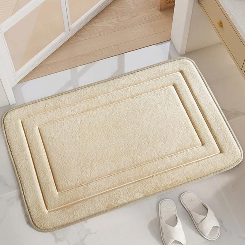 Tappetino Ingresso Bagno Antiscivolo Goffrato in Pile di Corallo