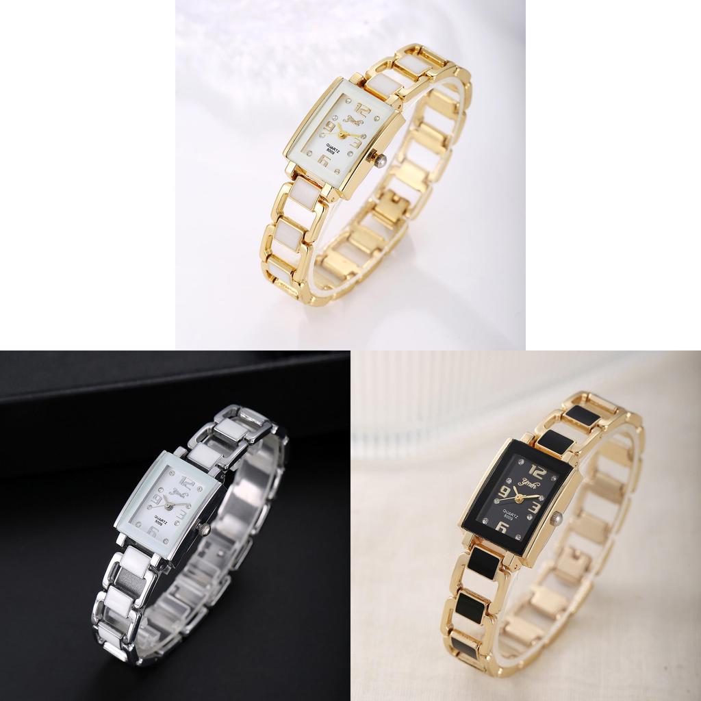 Korean Style Womens Decorative Square Quartz Watch With Logo Display For Fashion Accessories