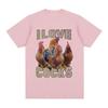 Miluji kohouty Vtipné kohoutí meme tričko Milovníci kuřat Tričko s krátkým rukávem Pánské Dámské 100% bavlna Nadrozměrná trička Streetwear
