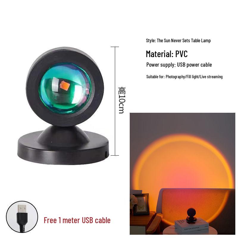 

Проекционная лампа заката: Заполняющий свет для фотографии, стриминга и атмосферного освещения - эффекты «Сумерки», «Радуга» и «Послесвечение». Default