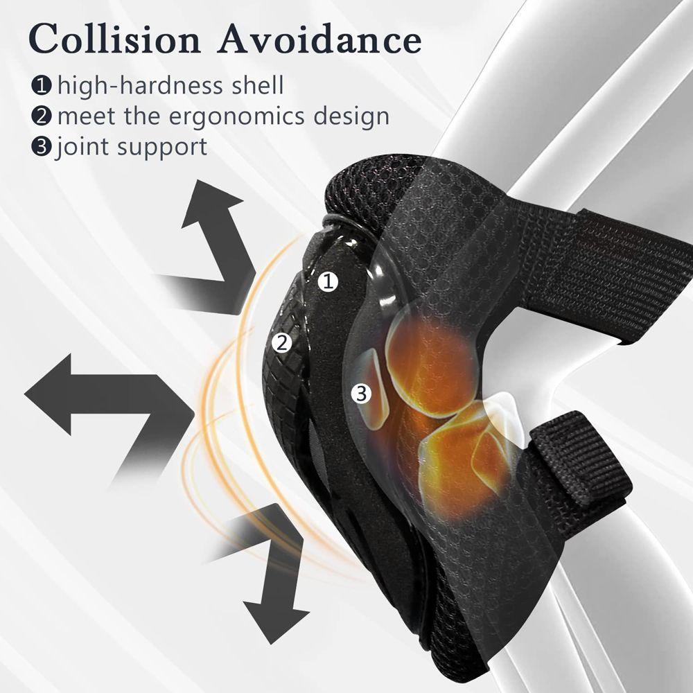 Skating Skateboard Protection Pads Protective Gears Set Kids Knee Pads Set Wrist Guards Elbow Pads