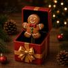 Unique Christmas Gift for Adults Magic Pop-Up Box, Cute Reindeer Santa Claus Gingerbread Prank Funny Birthday Men Women Reusable Spring-Loaded