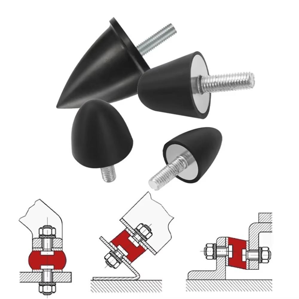 Male Female Thread Vibration Isolation Base M6 M8 M10 M12 Shock Absorbing Pads  Silent Operation