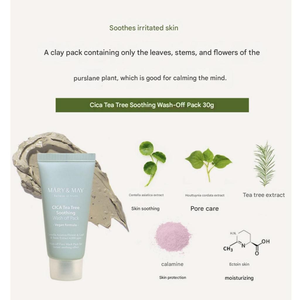 [Mary&May] Wash Off Mask Mini Gift Set