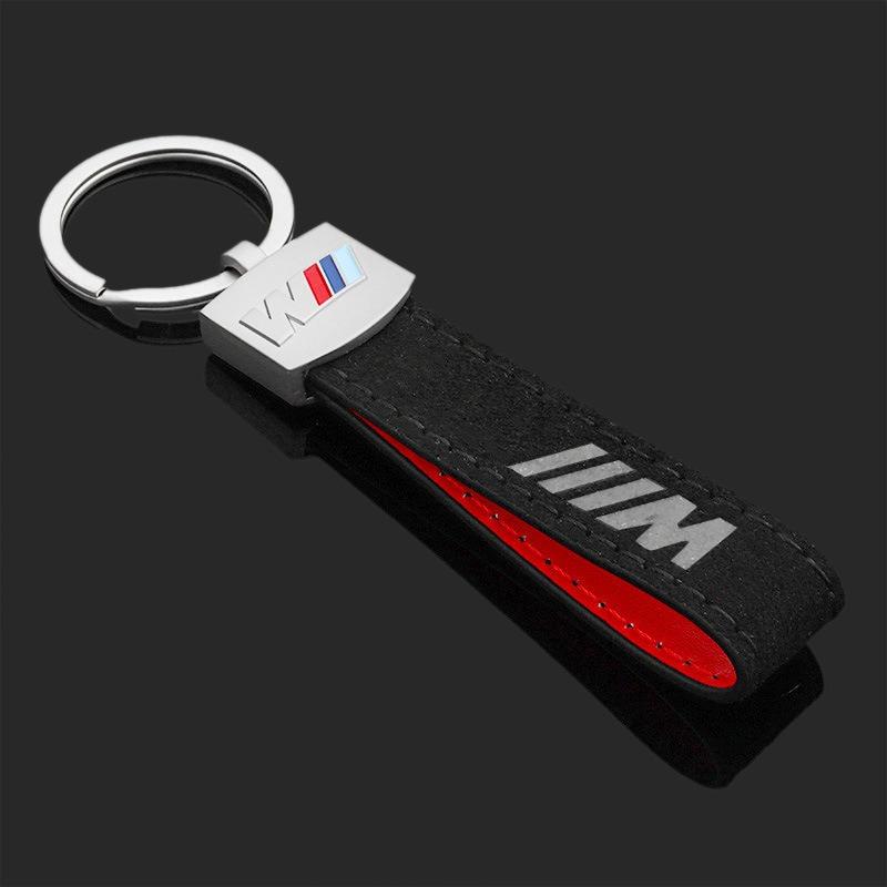 M Logo Key ChainLeather Metal Car Emblem Keyring For BMW X1 X3 X4 X5 E46 E90 F20 E60 E39 F10 M1 M2 M3 M5 M6 E87 M Accessories pdzp71