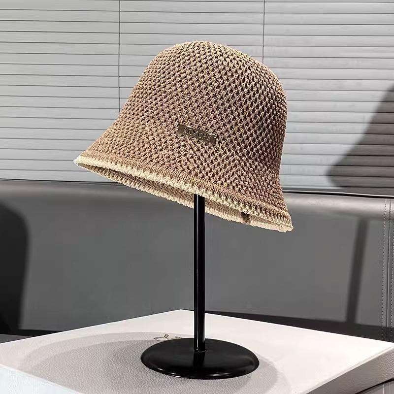 Hat women's new bucket hat cover face show face small spring and summer breathable versatile bucket hat tide