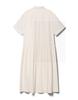 Hejiseu [His] Ivory Button-Down Short Sleeve Dress