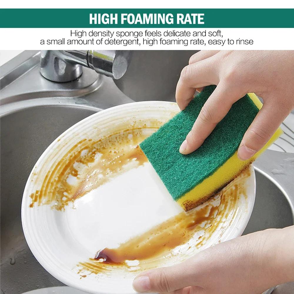 Highly Absorbent Cleaning Sponges Dish washing Magic Clean Pot Rust Stain Sponge Brush Kitchen Grease Cleaner Household Tools