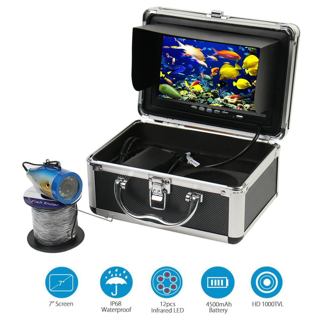 7 HD Underwater Night Vision Fishing Camera with 20m Cable and Monitor