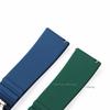 Silicone Rubber Watch Strap Deployment Buckle Band 18mm 20mm 22mm 24mm for Omega Watch Replace Strap for Seiko Sport Straps