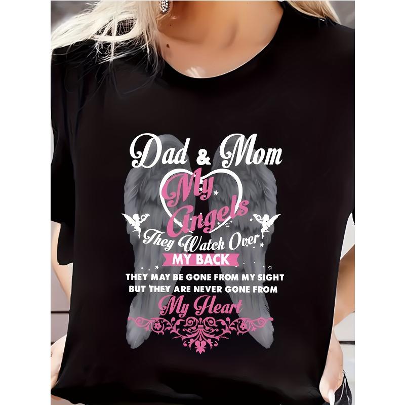 Casual T-Shirt with Wings S чёрный