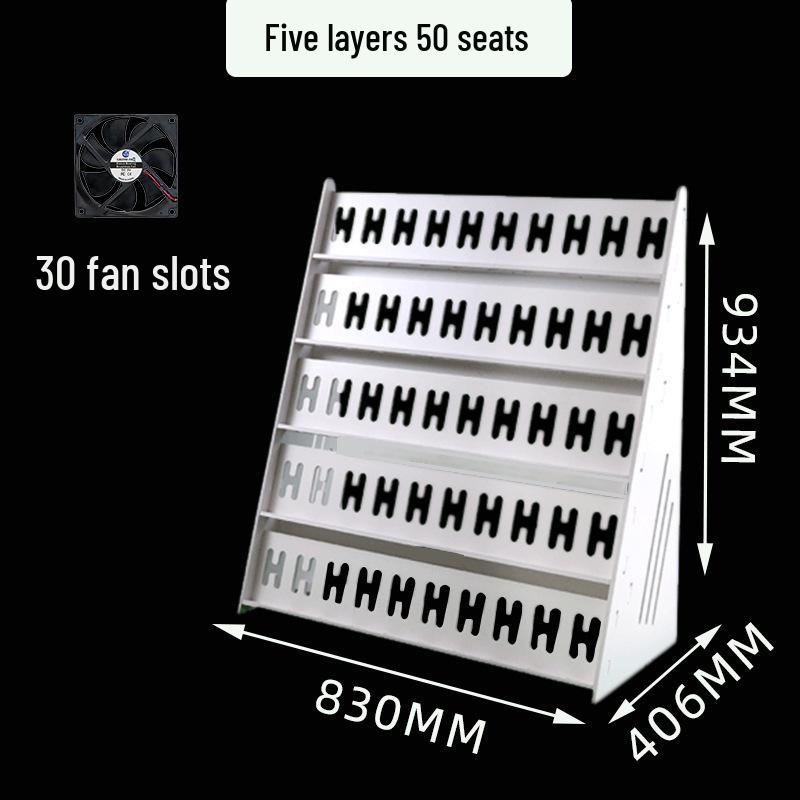 Stüdyo Çok Açılı Şarj Standı: Dikey Çoklu Telefon Tutucu ve Çok Katlı Raf