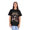 Love At First Bite Shirt, Cute Goth Vampire Tee, Spooky Valentine Bat Shirt, Gothic Romance Gift for Her,Unisex Garment-Dyed T-shirt
