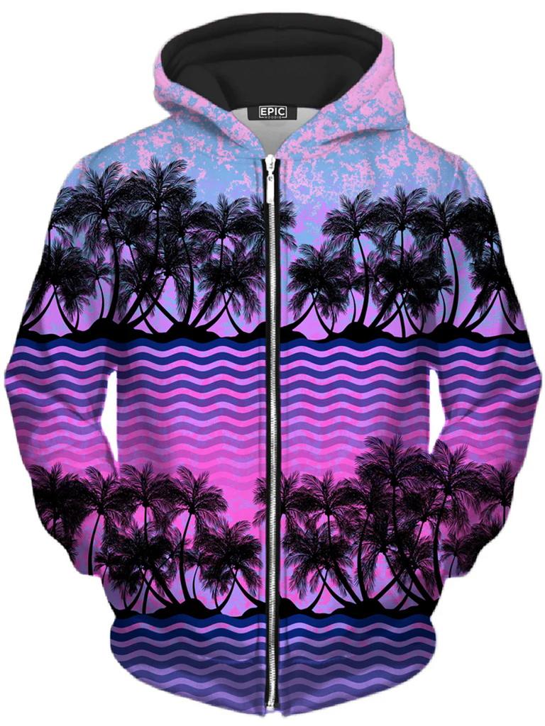 Psychedelic Pattern 3D Printed Scenery Zipper Hoodies Men Women Fashion Hooded Oversized Hoodie Kids Zip Up Sweatshirts Coat