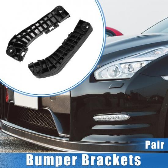 1 Pair Front Left Right Bumper Brackets Support Cover for Toyota Camry Black