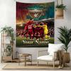 Liverpool Fc Custom Your Name Wall Decor Tapestry Art For Pet Memorial Birthdaywedding Party Backdrop Family Gift