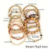 Bohemian Wood and Glass Beaded Bracelet – Ethnic Style High-End Autumn/Winter Hand Jewelry