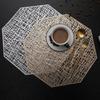 1Pc Large 38x38cm Octagonal Hollow Insulation Pad PVC Anti-scald Table Mat Restaurant Dinner Placemat Coaster