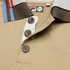 FILA × Kolor Beacon Fashion Minimalist Versatile Polo Shirt Men tops Wheat-Gold-Brown F11M636105FDK