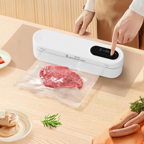 Automatic Vacuum Sealer Machine 60kPa Strong Suction 3 Modes Adjustable Easy to Use Cordless Rechargeable Food Sealer