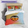 Valencia FC Printed 3PCS Bedding Set Breathable Duvet Cover with Pillowcases Decorative Bed Linen for Bedroom Home