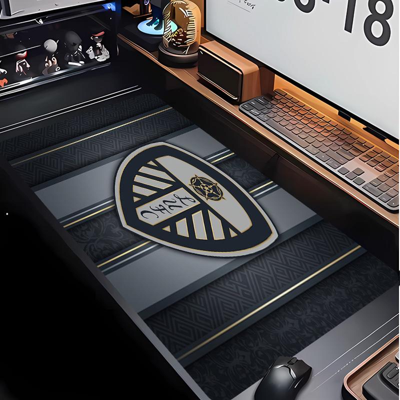 Leeds United Football Pattern Mouse Pad Non?Slip Rubber Base Gaming Mousepad For Desk Office Home
