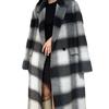 New Autumn and Winter Plaid Double-sided Wool Coat Long Korean Style Loose Casual Woolen Coat